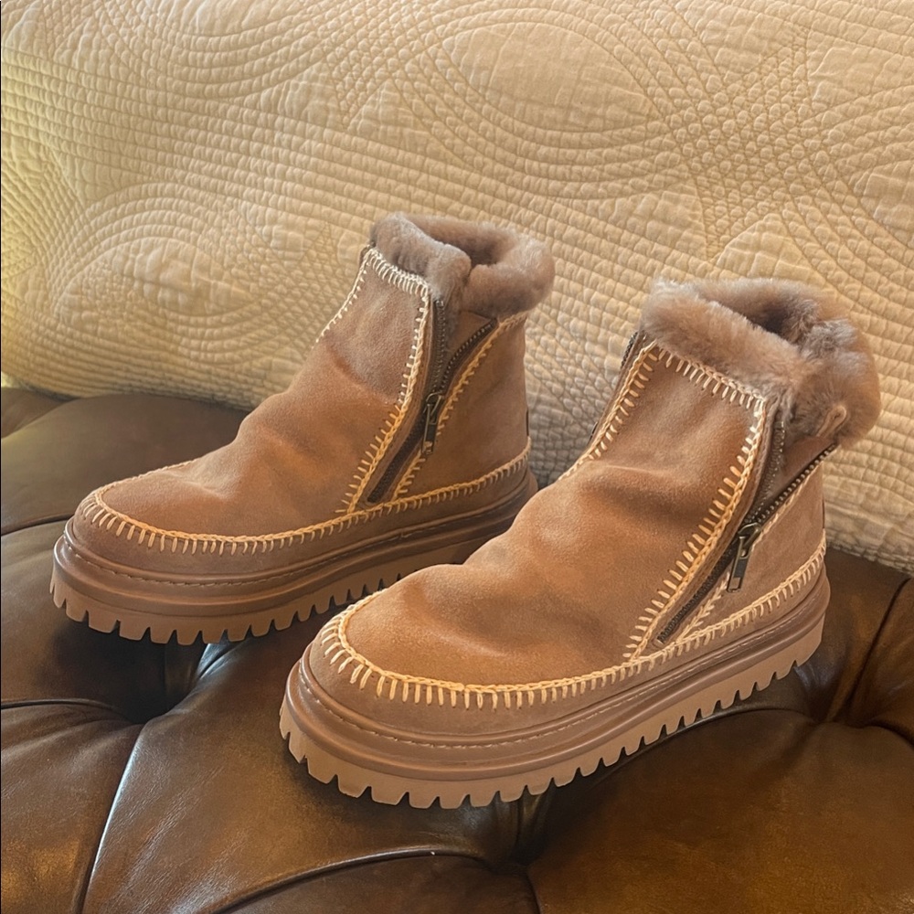 Setsu 4.0 Crochet Suede Ankle Boots